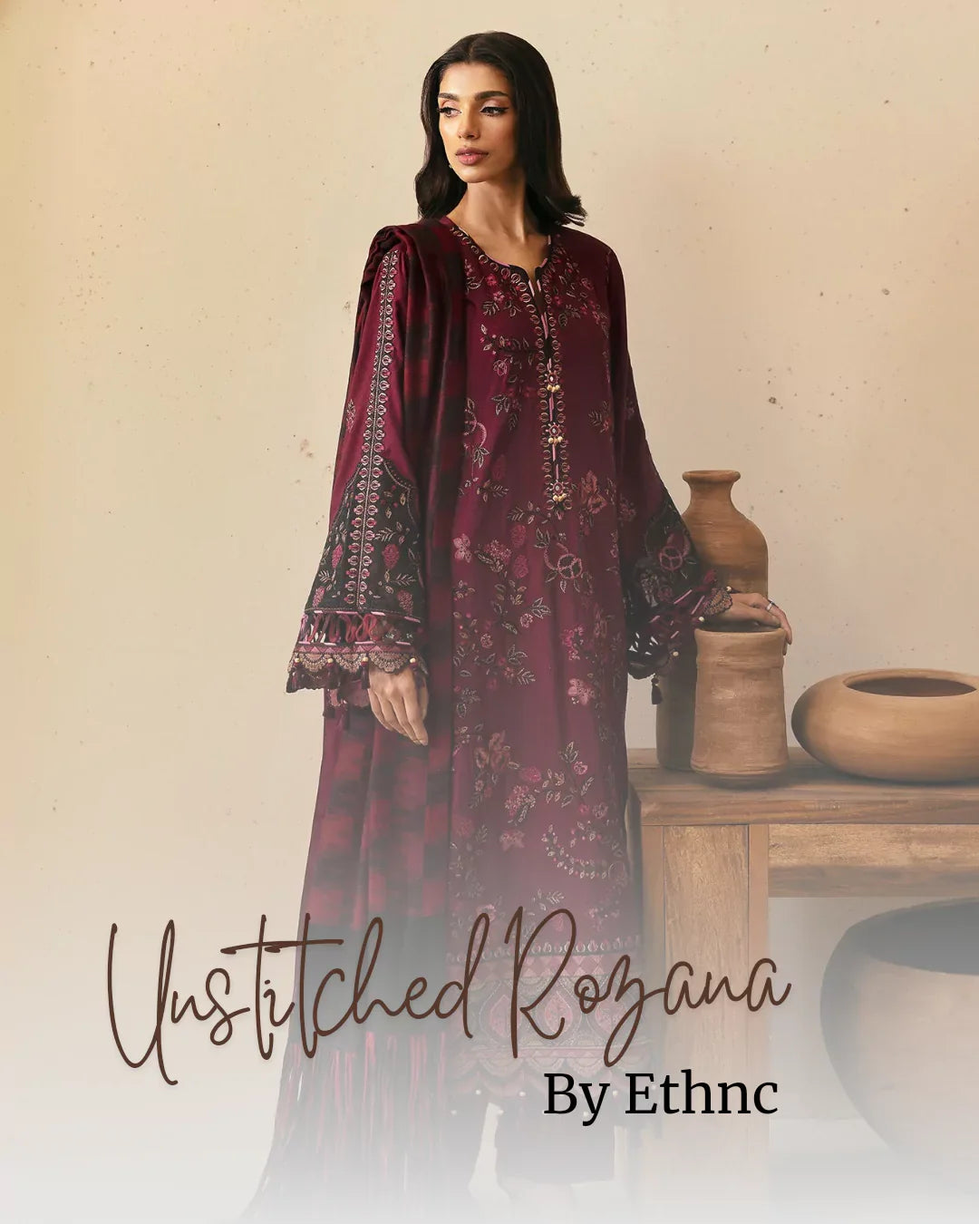 Unstitched Rozana by Ethnic PK