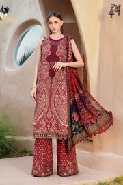 3 Piece Unstitched Printed Lawn Suit | MPT-2512-A