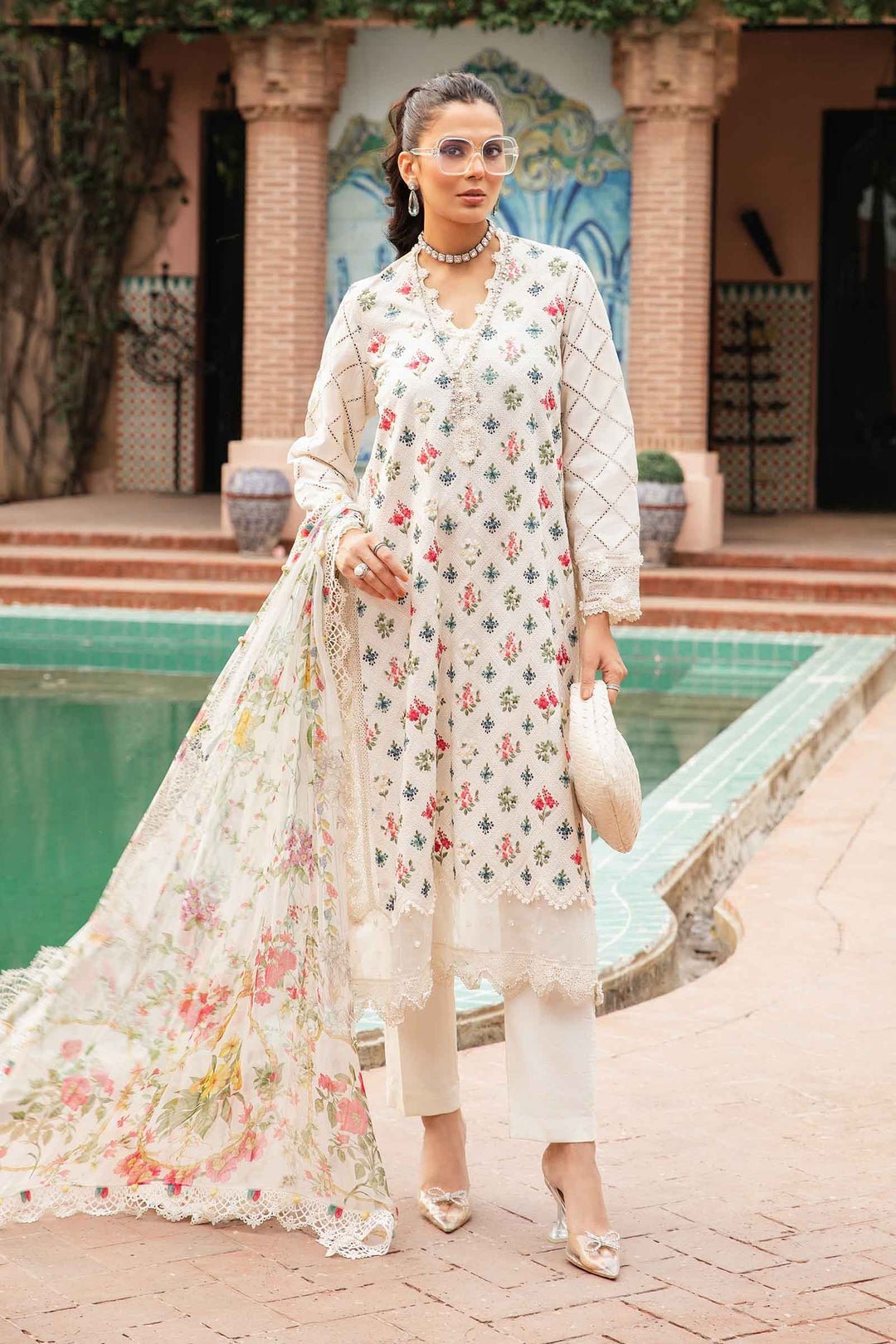 3 PIECE UNSTITCHED PRINTED SUIT | MPT - 2203 - A - STYLISTICOUTURE