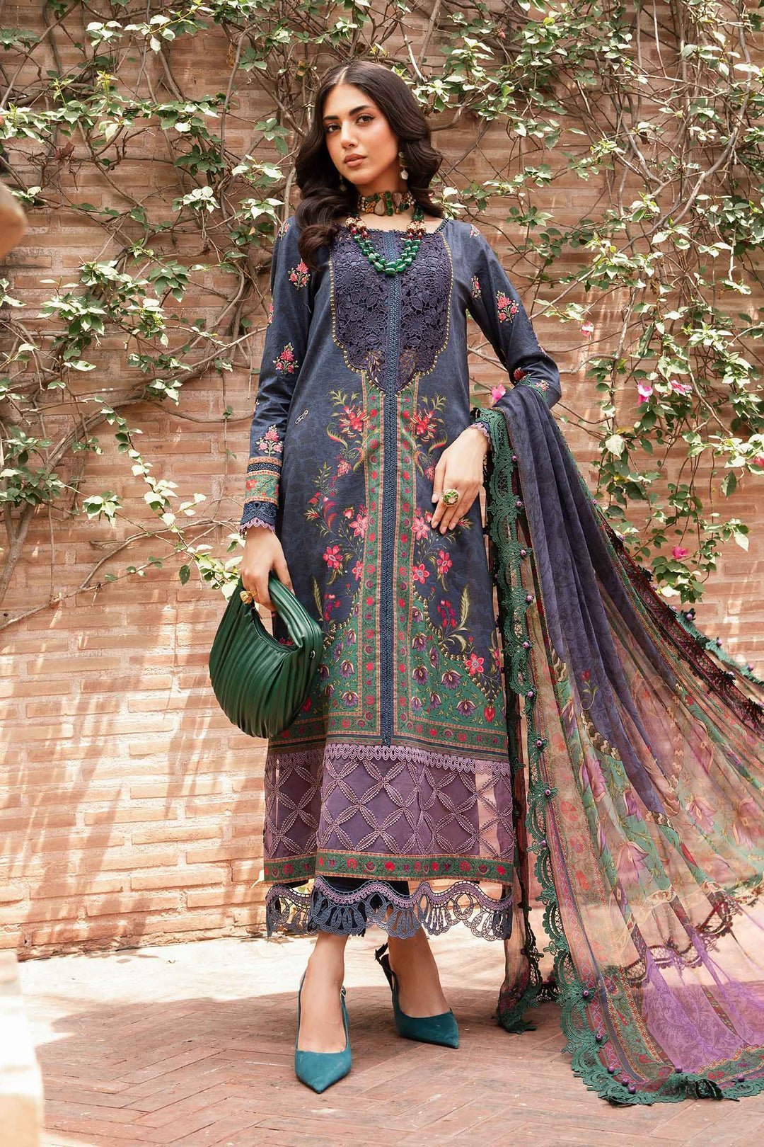 3 PIECE UNSTITCHED PRINTED SUIT | MPT - 2206 - B - STYLISTICOUTURE