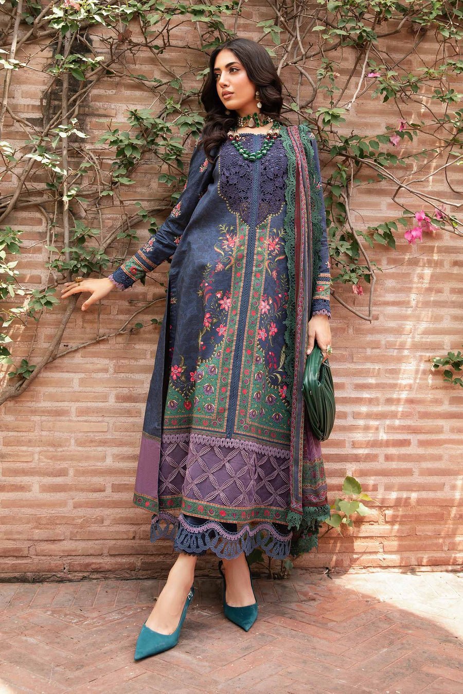 3 PIECE UNSTITCHED PRINTED SUIT | MPT - 2206 - B - STYLISTICOUTURE