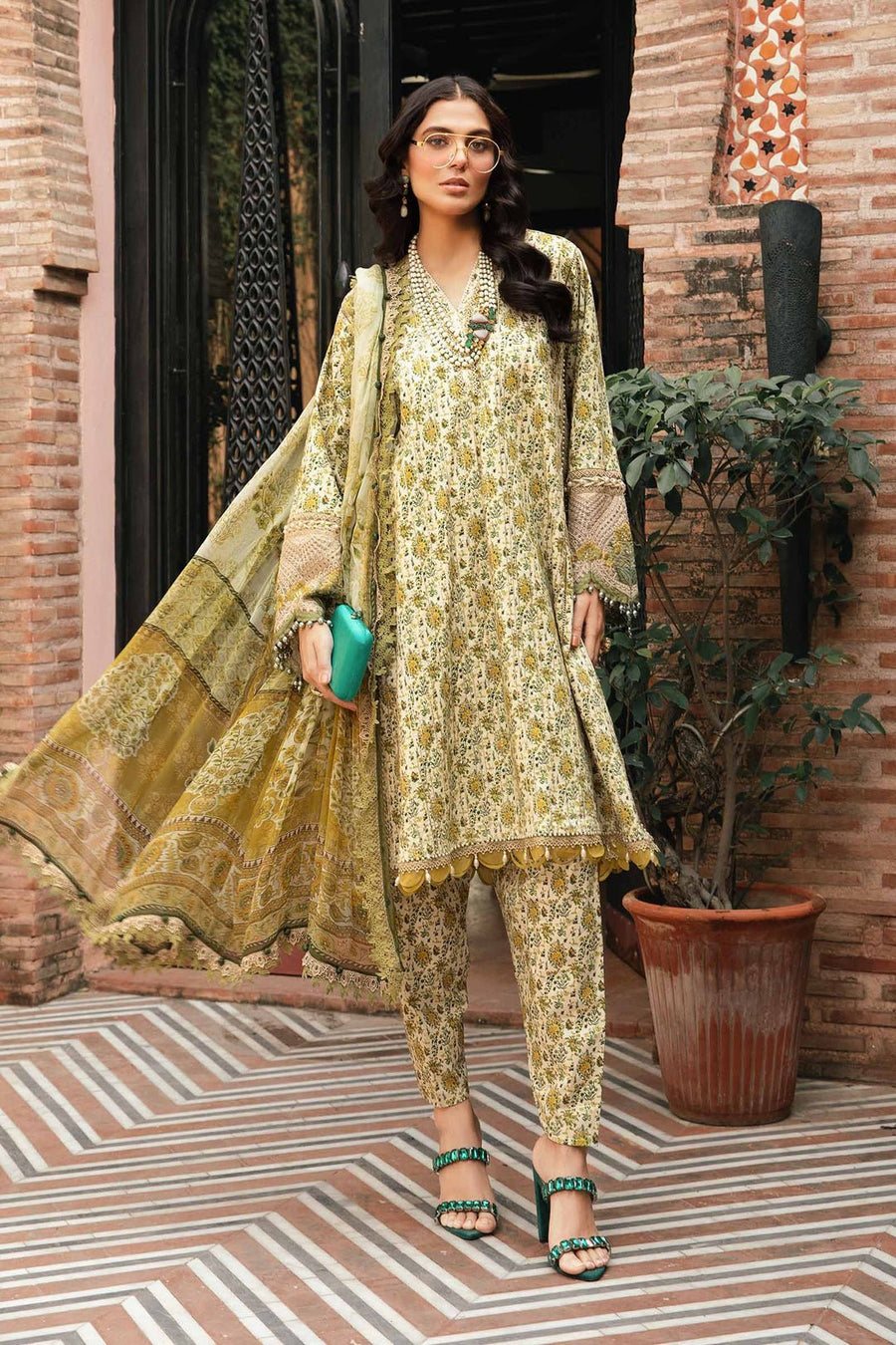 3 PIECE UNSTITCHED PRINTED SUIT | MPT - 2207 - A - STYLISTICOUTURE