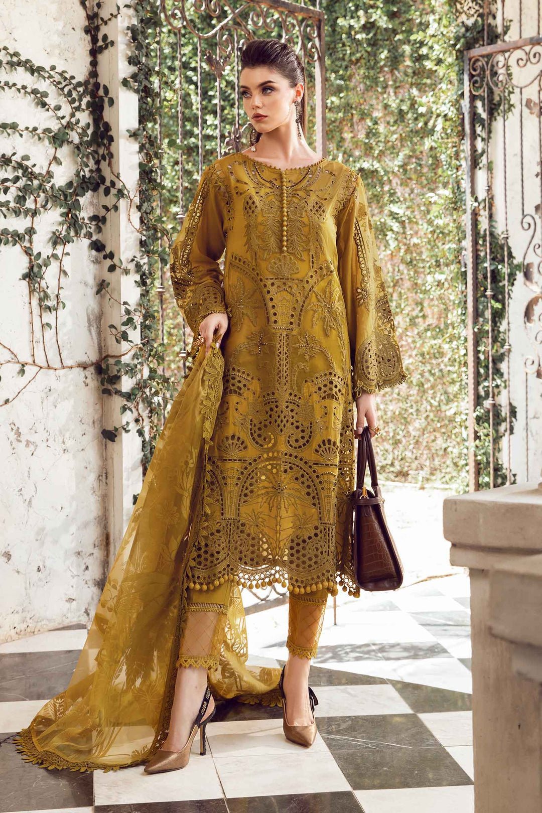 3 PIECE - UNSTITCHED SUIT | EID LAWN - 24 - 08 - STYLISTICOUTURE