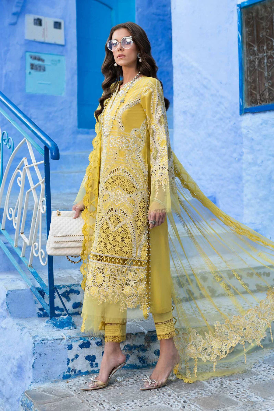 3 Piece Unstitched Embroidered Lawn Suit | D-2512-A