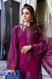 3 Piece Unstitched Embroidered Lawn Suit | D-2502-B