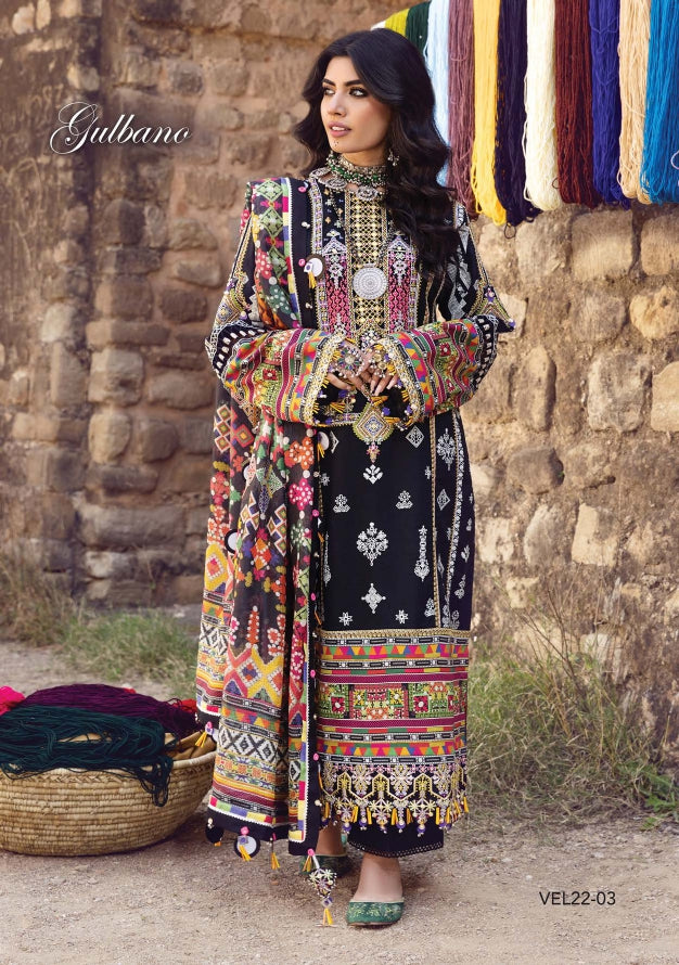 VIVA “Virsa”Embroidered Lawn ‘22 By ANAYA by Kiran Chaudhry  (gulbano)