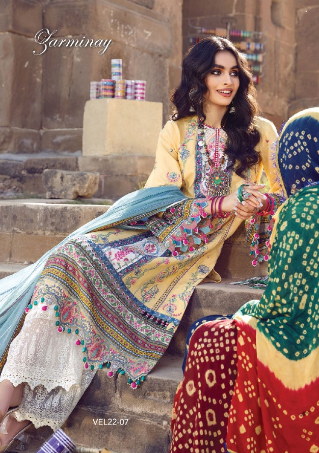 VIVA “Virsa”Embroidered Lawn ‘22 By ANAYA by Kiran Chaudhry  (Zarminay)