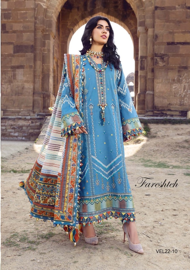 VIVA “Virsa”Embroidered Lawn ‘22 By ANAYA by Kiran Chaudhry  (Fareshteh)