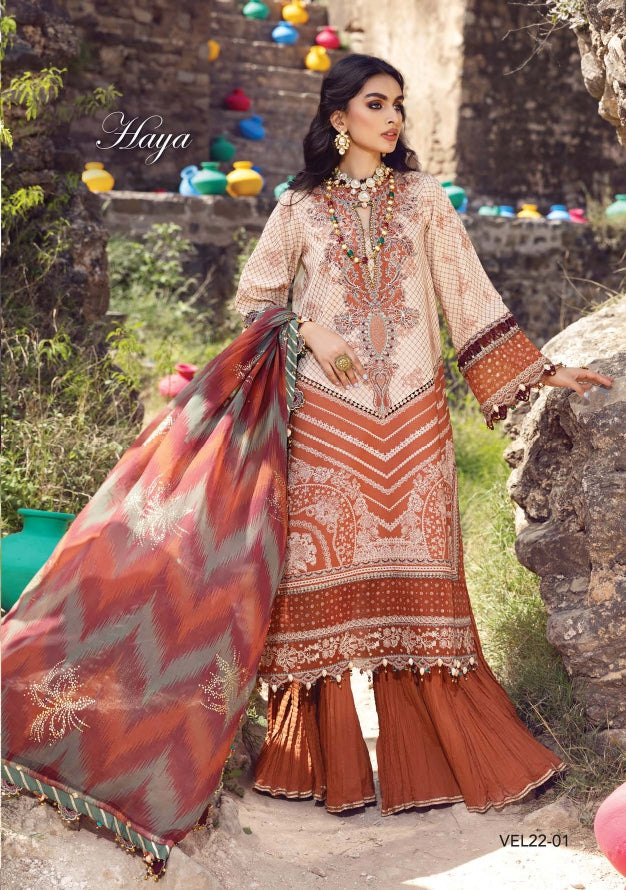 VIVA “Virsa”Embroidered Lawn ‘22 By ANAYA by Kiran Chaudhry  (Haya)